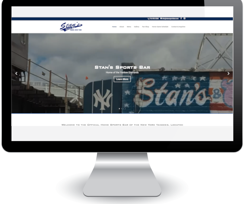 New Website Launched for Stan’s Sports Bar in the Bronx, NY